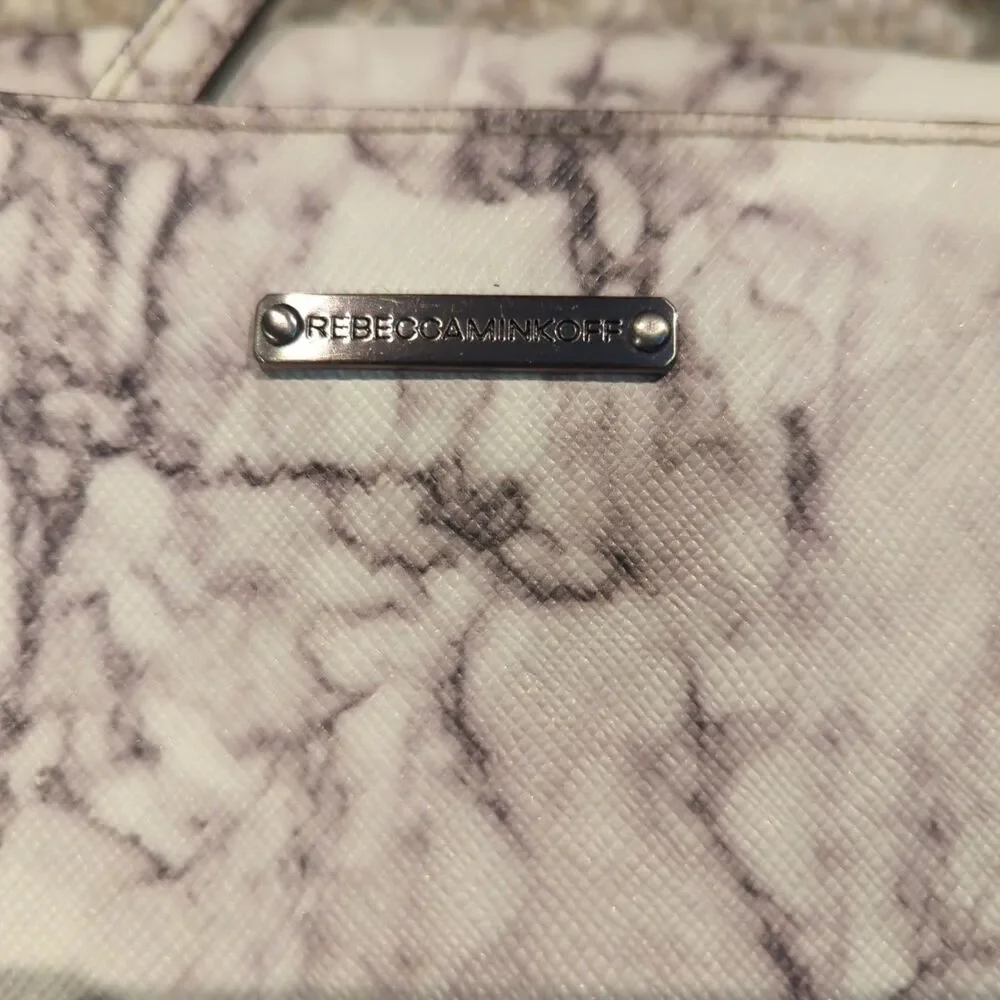 Rebecca Minkoff Avery Marble Print Envelope Crossbody Purse Bag